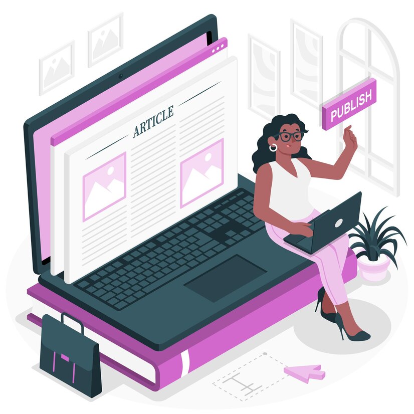 Content writer crafting a guest post to earn high-quality backlinks and boost SEO.
